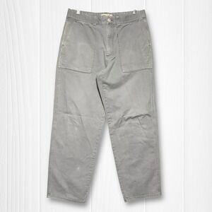 Madewell high waist Straight Leg Utility Pants in Gray